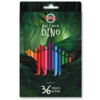 Карандаши цветные 36цв. Koh-i-Noor Dino 3595036007KS