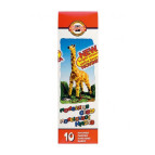 Пластилин 10 цв. Koh-i-Noor Жираф 200гр 131504