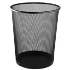 Корзина для бумаг Металлическая Сетка круглая Buromax серебро 6270-24
