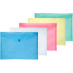 Папка-конверт А4 с кнопкой Buromax прозрачный 3927