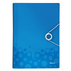 Папка А4 Leitz Wow на резинках, 6 отделений 458900**