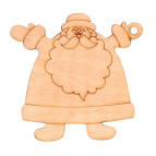 Заготовка для декорирования Rosa Talent (фанера) Дед мороз 5 10х10см 4801503