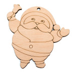 Заготовка для декорирования Rosa Talent (фанера) Дед мороз с звонком 9х9см 4801504