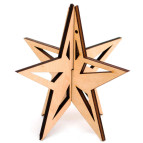 Заготовка для декорирования Rosa Talent (фанера) Звезда 3D 9,8х9,5см 4801487