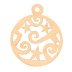 Заготовка для декорирования Rosa Talent (фанера) Шар с орнаментом Д7,5см 4801494
