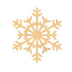 Заготовка для декорирования Rosa Talent (фанера) Снежинка 6 Д10см 4801516