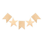 Заготовка для декорирования Rosa Talent (фанера) набор 5шт Гирлянда 4801488