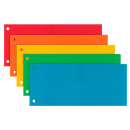 Разделители картон Esselte 1-100 разделов, 5 цветов по 20 шт. 624450