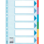 Разделители картон А4 Esselte 1-6 разделов 100192