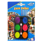 Аквагрим для лица краски FACE PAINTS 6цв. ZhuTing неон 6006N