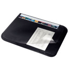 Подложка на стол 50*65 Leitz черная с прозрачной пленкой 53120095