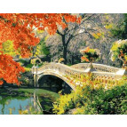 Картина раскраска по  номерам на холсте 40*50см  Mariposa Q611 Дыхание осени