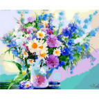 Картина раскраска по  номерам на холсте 40*50см  Mariposa Q912 Дыхание лета