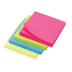 Бумага для заметок 75*75 неон розовый 80л. Leo L1211-07