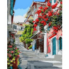 Картина раскраска по номерам на  холсте - 40*50см Mariposa Q1130 Цветочная улица