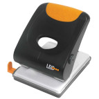 Дырокол LEO мощность 40л. черный L1408-01