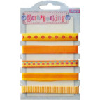 Набор ленточек из ткани 1 Вересня 5 мотивов по 100см Оттенки желтого 951718