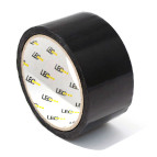 Скотч упаковочный 48мм*50 ярд черный LEO 580202