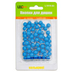 Кнопки-гвозди LEO 80шт неон синий L1919-04
