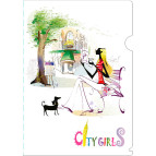 Уголок А4 LEO Сity girls L6004