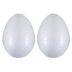 Заготовка для декорирования пенопласт Santi набор 2шт. Яйцо 90мм 740598