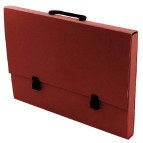 Портфель А3 Penmate 50мм картон пустой Бордовый ТТ5412