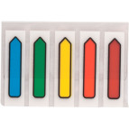 Стикеры-закладки пластиковые Buromax Jobmax Neon 45x12мм, 5х20л. BM.2301-98