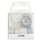 Декоративный скотч Heyda набор Голубая пастель 12мм*3м 5шт с диспенсером 203584572