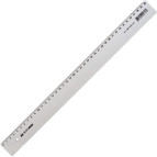 Линейка 40см пластик Buromax BM.5826-40 прозрачная