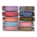 Декоративный скотч Decor текстильный 1,5см*1,1м орнамент точка, цвета в ассортименте DIY007