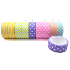 Декоративный скотч Decor 15мм*2м с узором, цвета в ассортименте DIY016