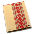 Блокнот на спирали А5 70л. Kirisketch Дерево, Вышиванка красная 770457