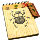 Блокнот на спирали А5 70л. Kirisketch Дерево, Скарабей 770389