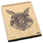 Блокнот на спирали А5 70л. Kirisketch Дерево, Сова 770396