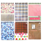 Блокнот на спирали А6 80лист. Лидер в ассортименте Микс 911