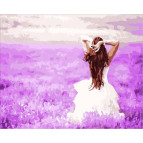 Картина раскраска по  номерам на холсте 40*50см  Mariposa Q2081 Лавандовые мечты