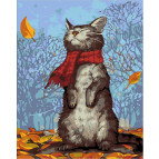 Картина раскраска по  номерам на холсте 40*50см  Mariposa Q2084 В лучах осеннего солнца