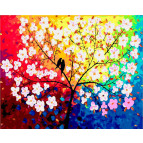 Картина раскраска по  номерам на холсте 40*50см  Mariposa Q2092 Дерево любви