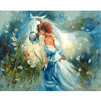 Картина раскраска по  номерам на холсте 40*50см  Mariposa Q2097 Летний день