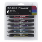 Набор двусторонних маркеров ProMarker Насыщенные тона Winsor and Newton 6шт. 0290026