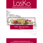 Набор для вышивания LasKo K024 Желтые розы