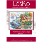 Набор для вышивания LasKo P031 Спокойный дом у озера