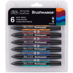 Набор двусторонних маркеров BrushMarker Winsor and Newton 6шт. Сочные тона 0290034
