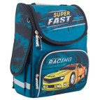 Рюкзак (ранец) школьный каркасный 1Вересня Smart 553415 Superfast PG-11 34*26*14см