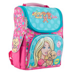 Рюкзак (ранец) школьный каркасный 1Вересня 553265 Barbie mint H-11 34*26*14см