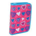 Пенал 1 отделение без отворотов 1 Вересня Blue heart 531346