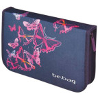 Пенал 1 отделение с 2 отворотами с наполнением Herlitz 11438496B Butterfly 24 предметов