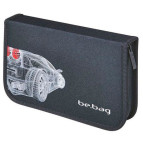 Пенал 1 отделение с 2 отворотами с наполнением Herlitz 11438496G Grid Car 24 предметов