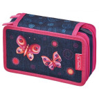 Пенал 3 отделения с наполнением Herlitz 11438710 Butterfly Dreams 31 предмет