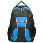 Рюкзак (ранец) школьный Enrico Benetti Eb47077914 Martinique Black-Sky Blue с отделом для ноутбука 32*44*22см